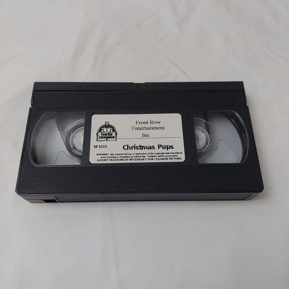 Christmas Pups VHS 4 Vintage Christmas Holiday Cartoons Front Row Entertainment - Picture 6 of 6